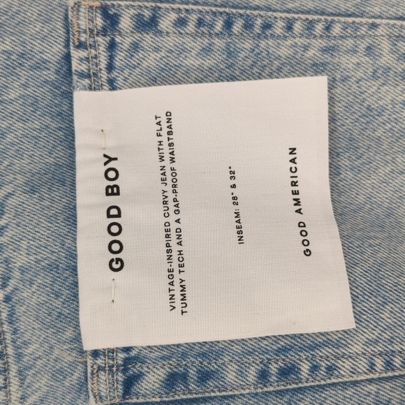 Good American Light Blue Straight Leg Jeans - Picture 7 of 9